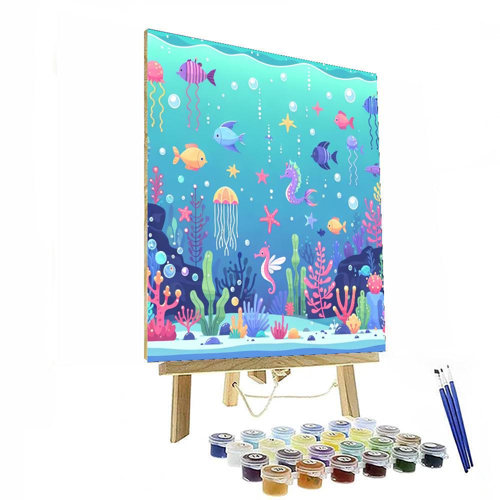Underwater Kingdom Secrets DIY Paint By Numbers