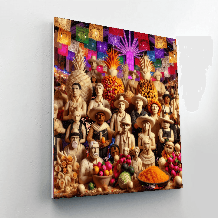 Noche De Rabanos - Mexico Painting By Numbers Kit