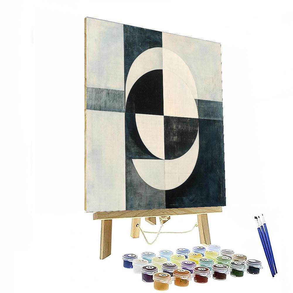 Kazimir Malevich Inspired Structural Serenity  Paint By Numbers