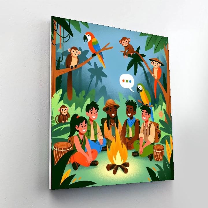 Jungle Campfire Stories Paint By Number