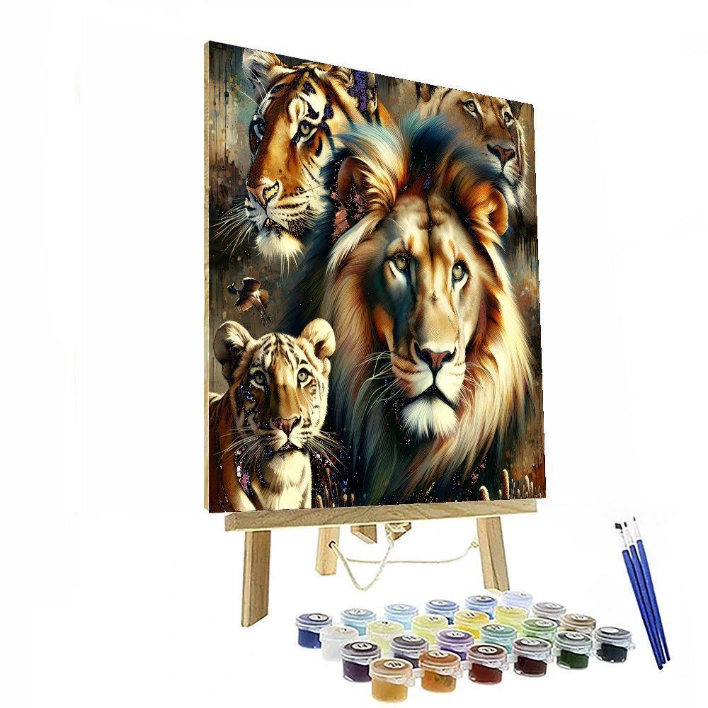 Dynamic Wildlife Portraits Paint By Numbers Art