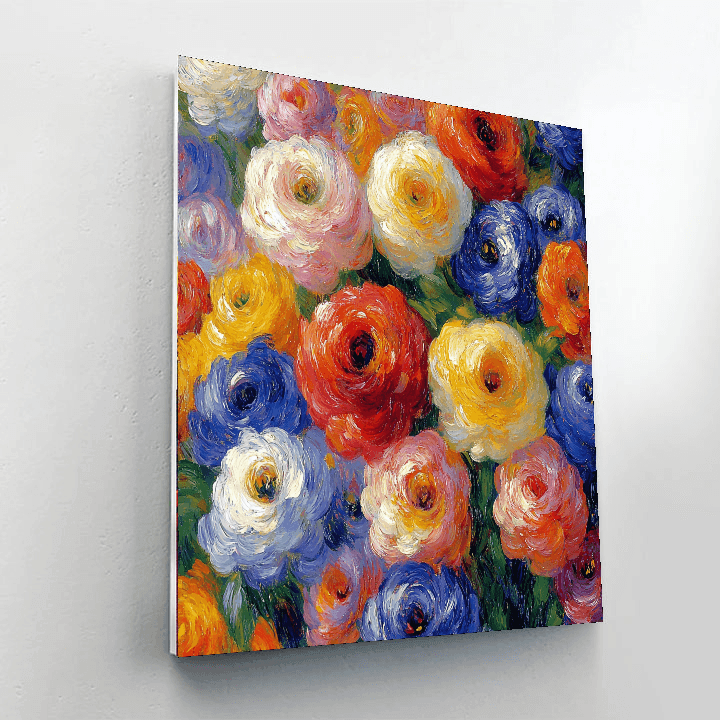 Pierre-Auguste Renoir Inspired Dreamlike Bloom  Numbered Painting Kits