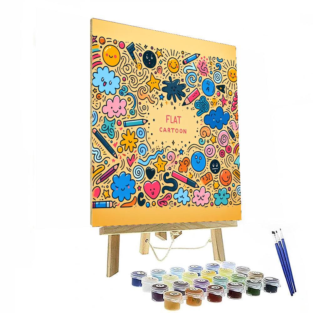 Delightful Doodle Dream Painting By Numbers Kit