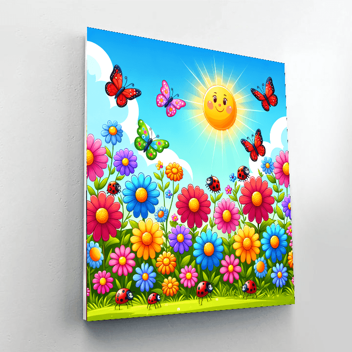 Whimsical Wildflowers Paint By Color