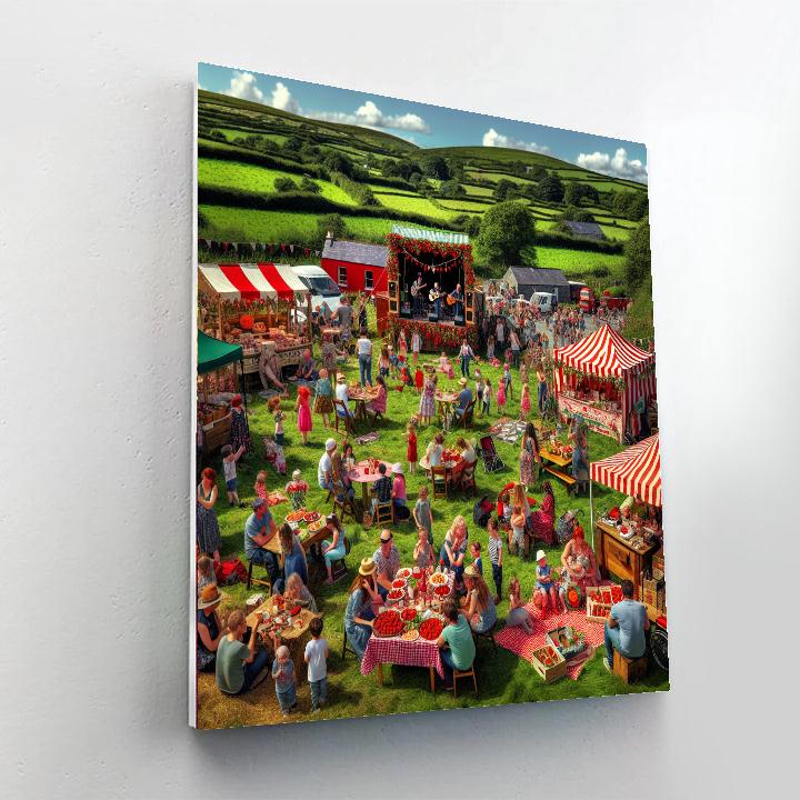 Enniscorthy Strawberry Festival - Ireland Painting Number Kit