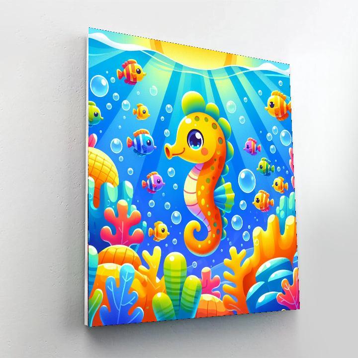 Silly Seahorse Dance Paint By Number