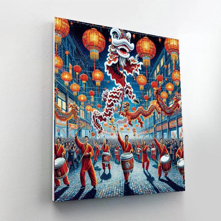 Chinese New Year - Beijing, China Paint By Color