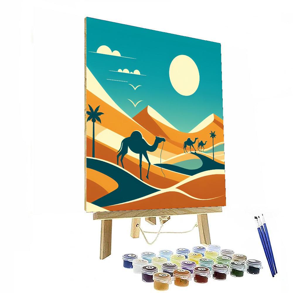 Journey Through The Desert Paint By Numbers Art