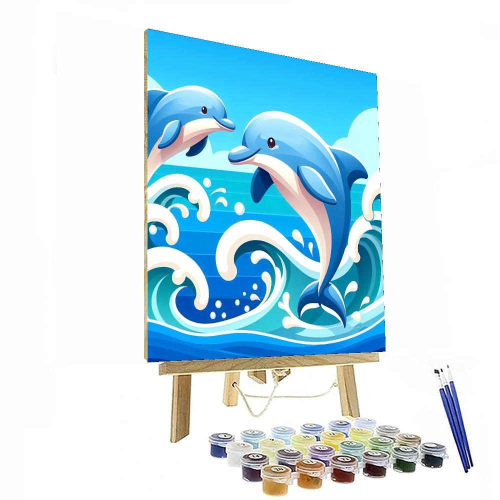 Dolphin's Delight Dive Paint By Color