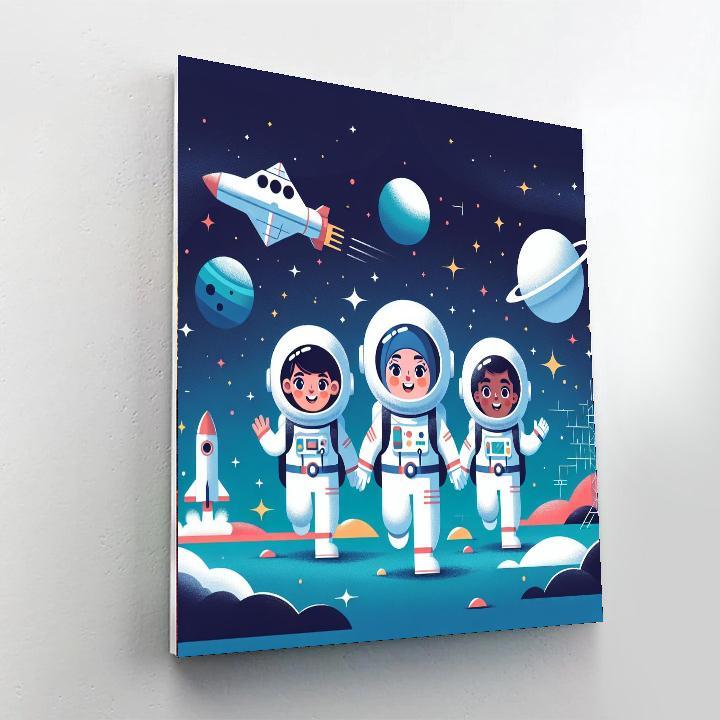 Space Mission Control Paint By Color