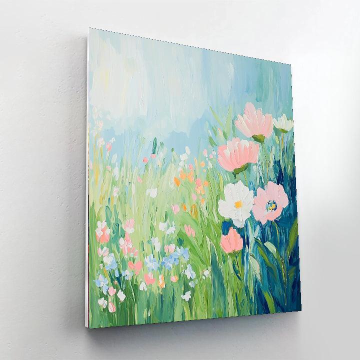 Monet Inspired Gentle Spring Meadows  Paint By Numbers