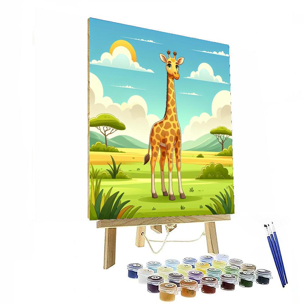 Gallant Giraffe Paint By Numbers Art