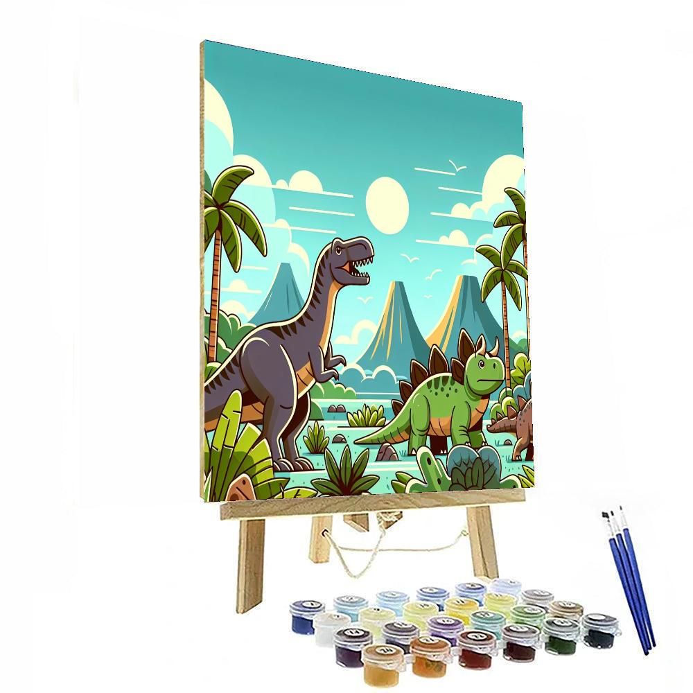 Jurassic Dino World Paint By Number
