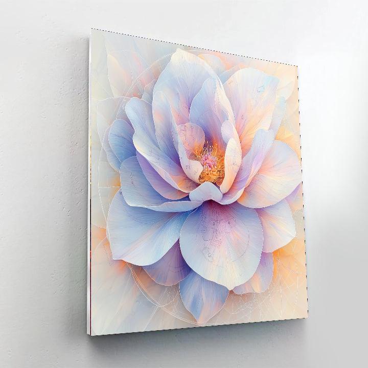 Leonardo Da Vinci Inspired Ethereal Bloom Harmony  Paint By Number