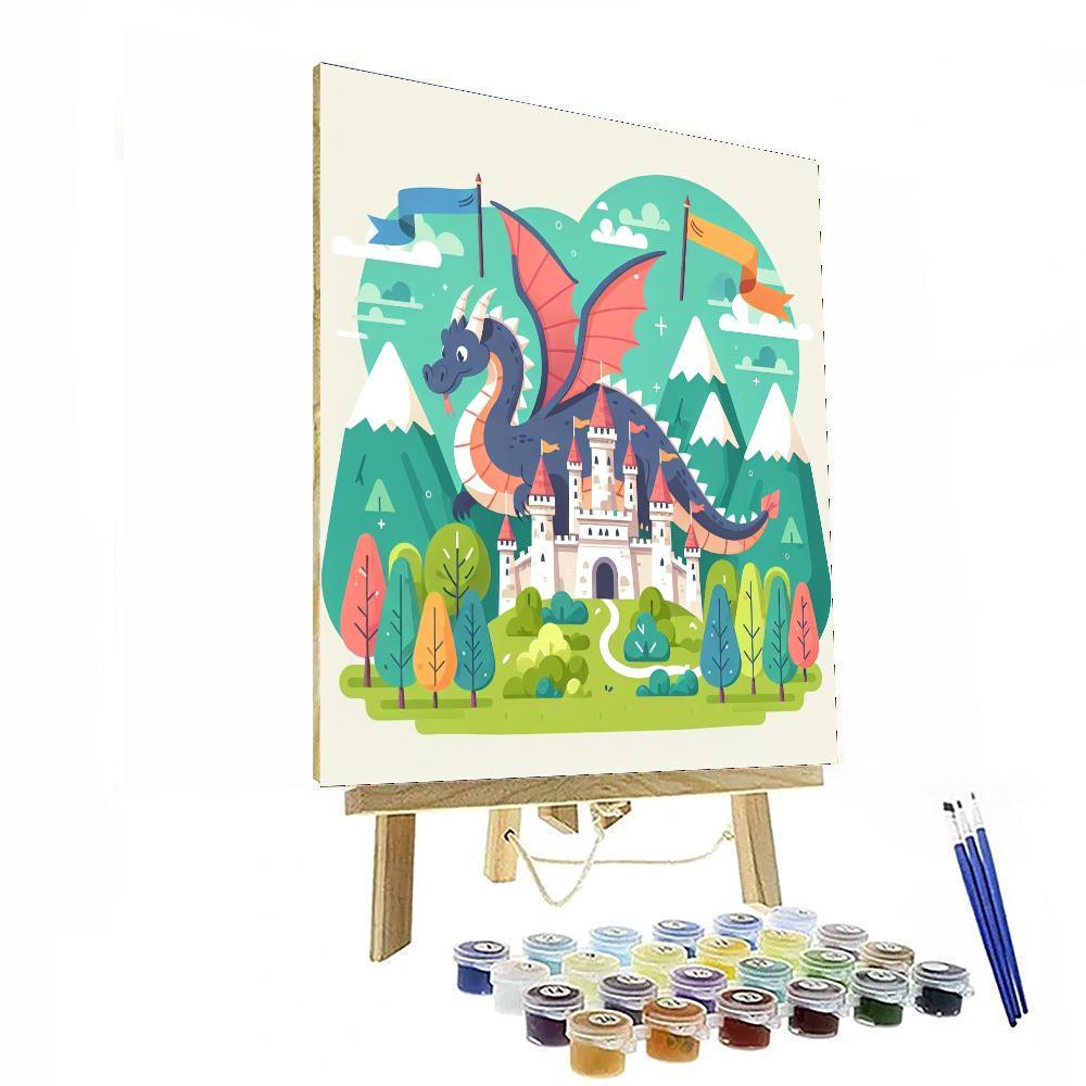 Dragon's Castle Adventure Paint By Number