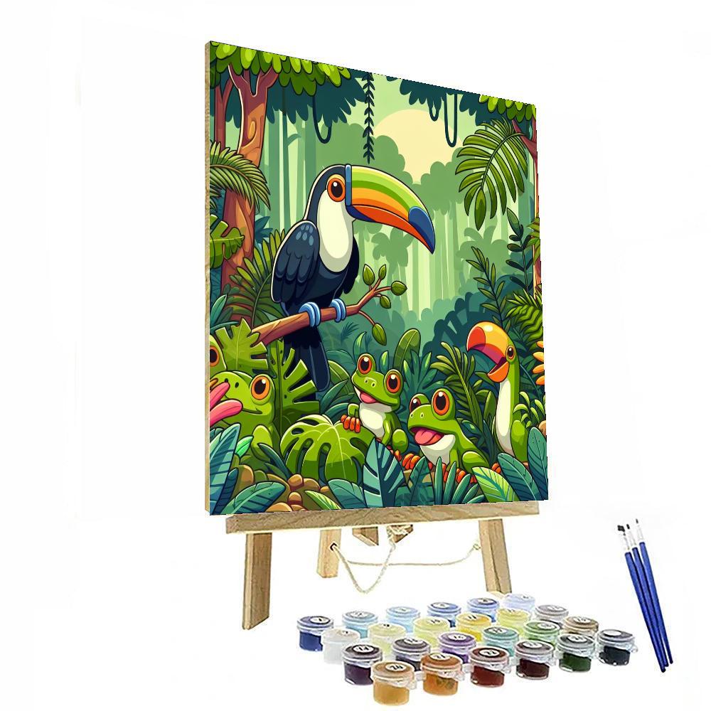 Hidden Rainforest Number Painting