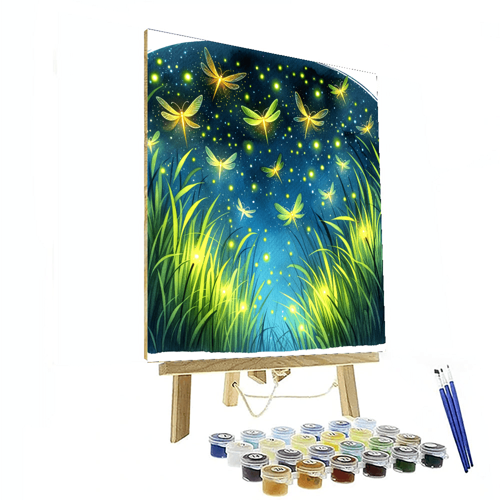 Dancing Fireflies - DIY Painting By Numbers Kit