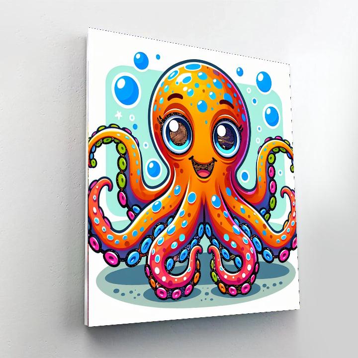 Funky Octopus Numbered Painting Kits
