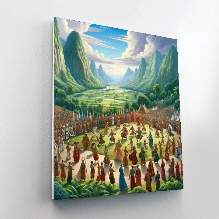 Baliem Valley Festival - Indonesia Paint By Numbers Kits