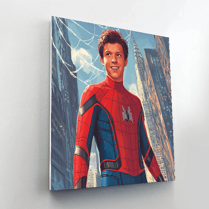 Tom Holland: Dancing Through The Webs Of Spider-man Paint By Numbers
