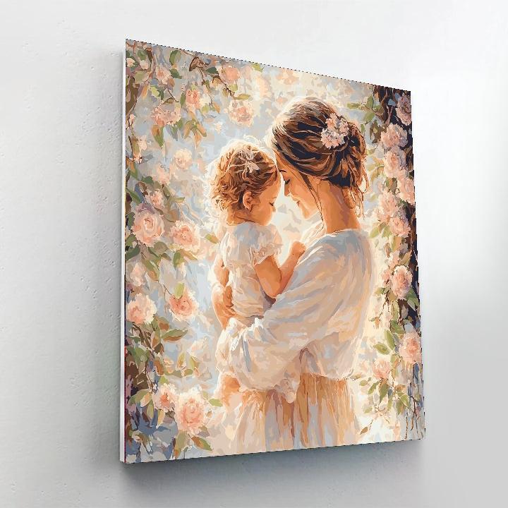 A Mother's Loving Embrace Numbered Painting Kits