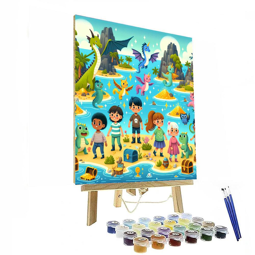 Adventure In The Enchanted Isles DIY Paint By Numbers