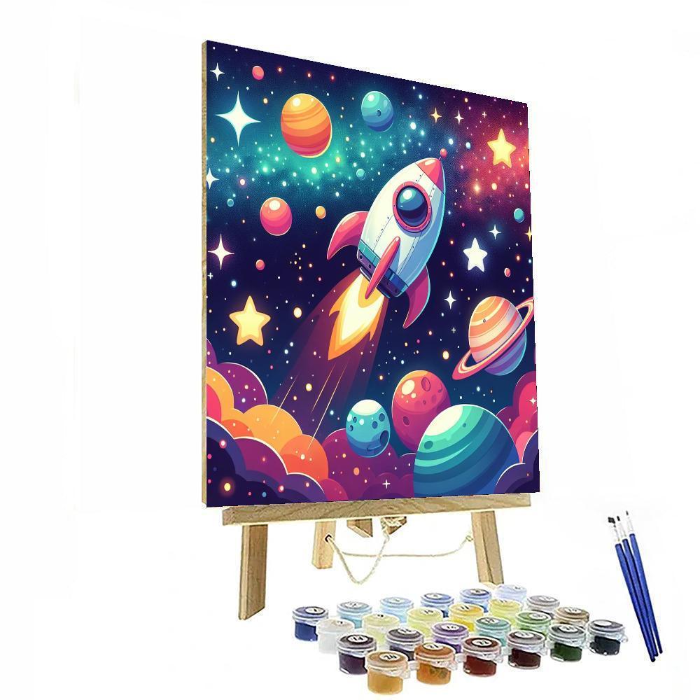 Starlit Galaxy Numbered Painting Kits