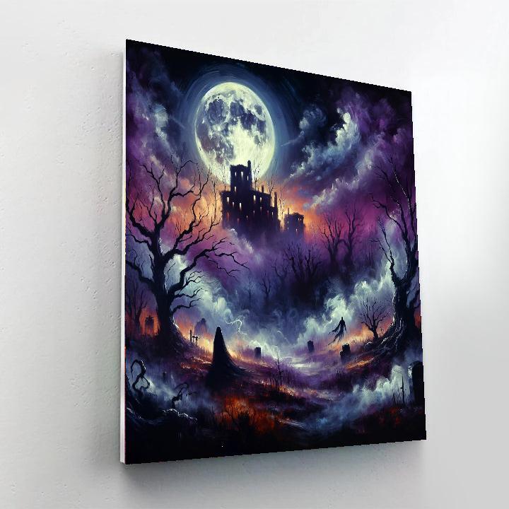 Halloween Night Mystery Number Painting