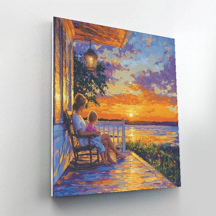 Evening's Golden Glow Painting Number Kit
