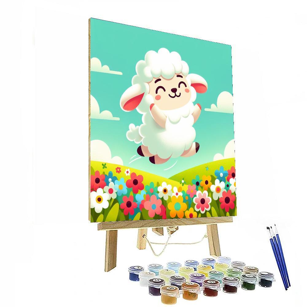 Bouncing Spring Lamb Paint By Color