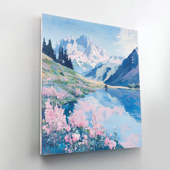 Edgar Degas Inspired Pastel Mountain Serenity  Paint By Numbers