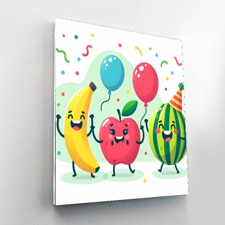 Funky Fruit Friends Numbered Painting Kits