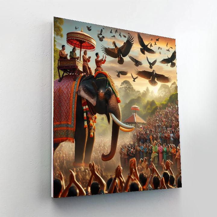 Surin Elephant Round-up - Surin, Thailand Paint By Number