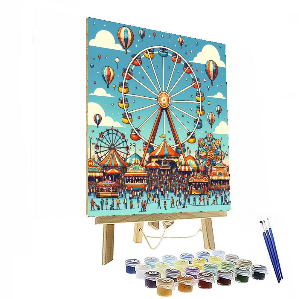 Friendly Fairground Numbered Painting Kits