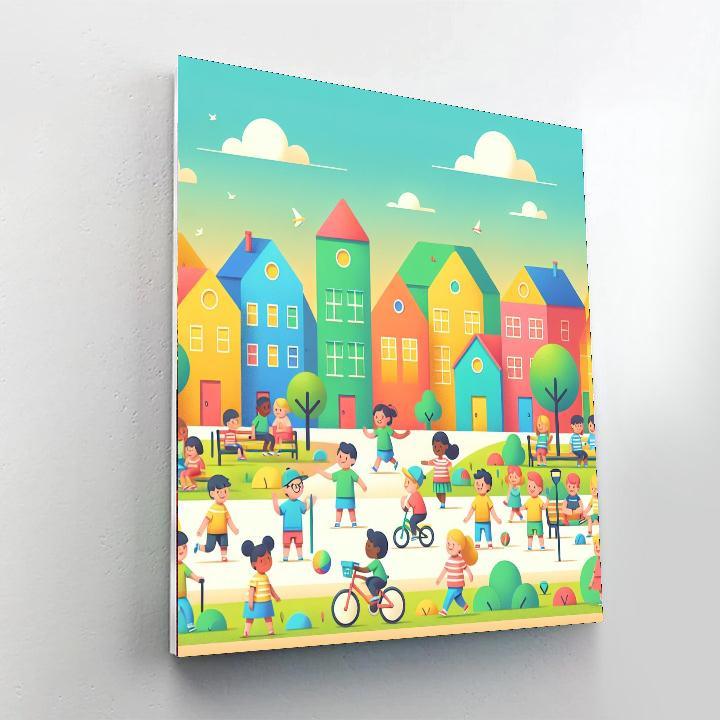 Friendly Neighborhood Painting Number Kit