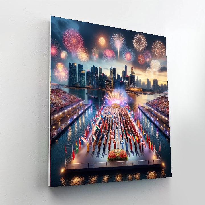 Singapore National Day Parade - Singapore Paint By Numbers