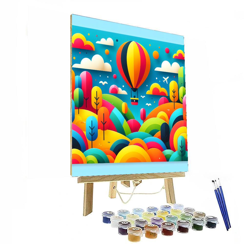 Balloon Ride Adventure Number Painting