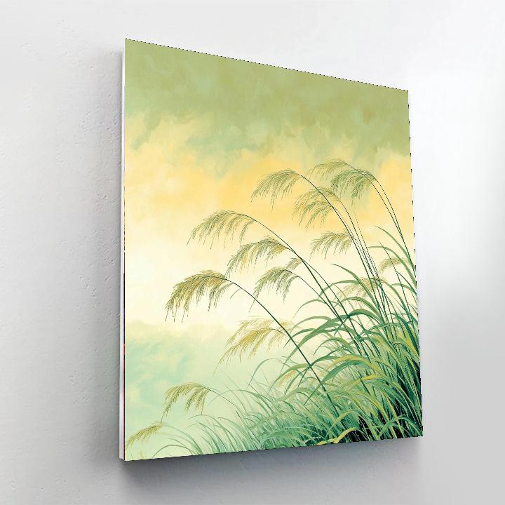 Utagawa Hiroshige Inspired Serenade Of The Breeze  Number Painting