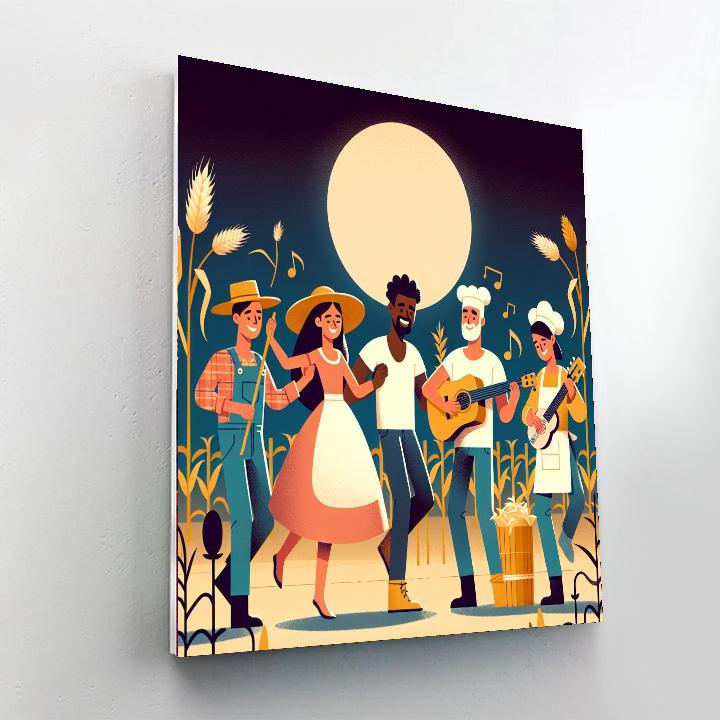 Harvest Moon Party Painting Number Kit