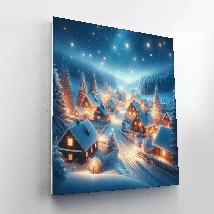 Magical Winter Night Paint By Color