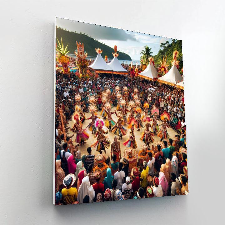 Okinawa Zento Eisa Festival - Japan Paint By Numbers Art