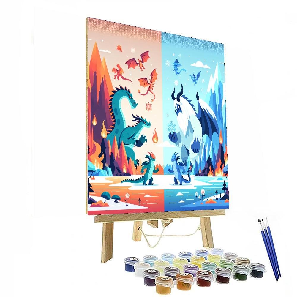 Kingdom Of Ice And Fire Numbered Painting Kits