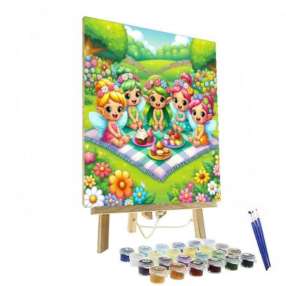 Giggling Fairy Picnic Numbered Painting Kits