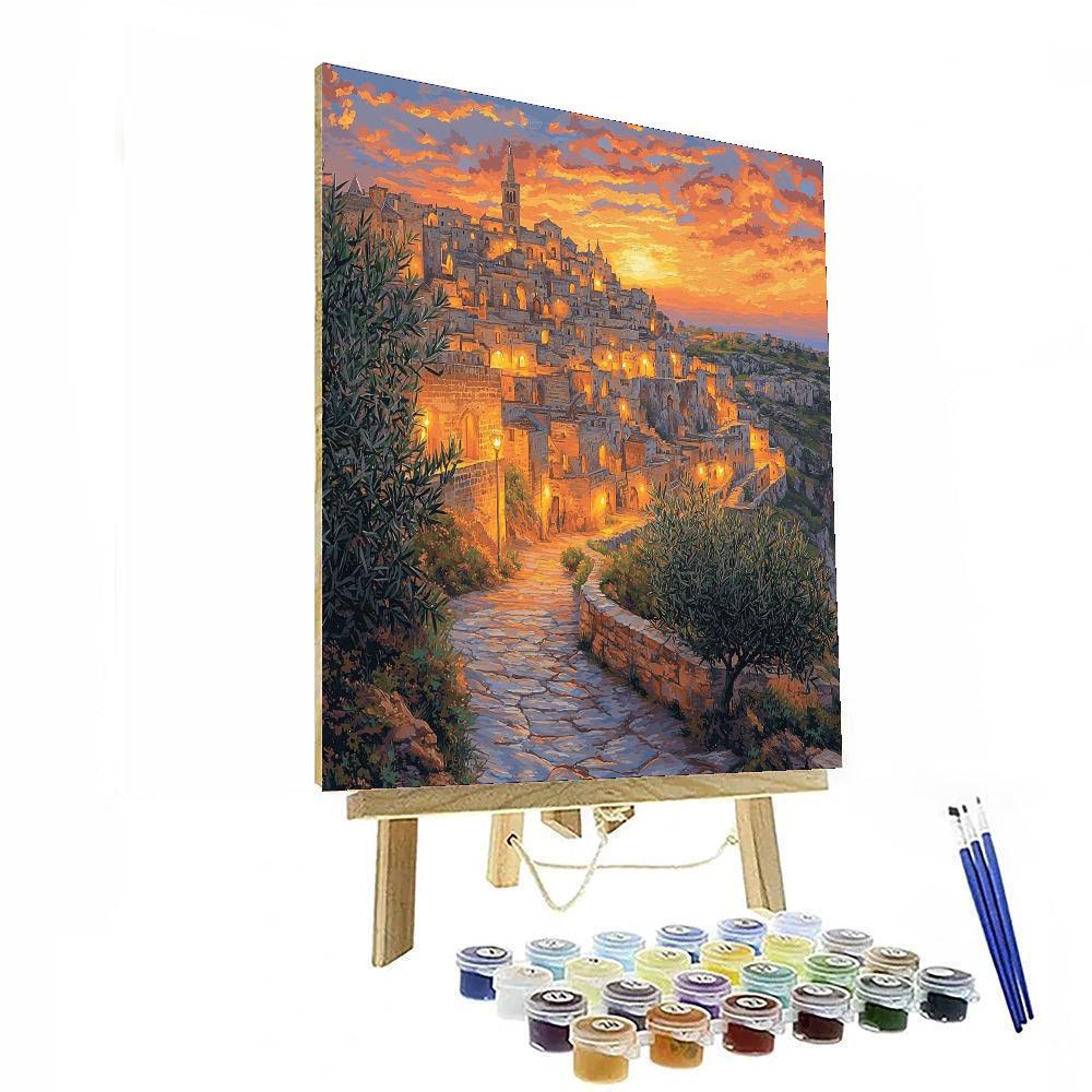 The Sassi Of Matera Numbered Painting Kits