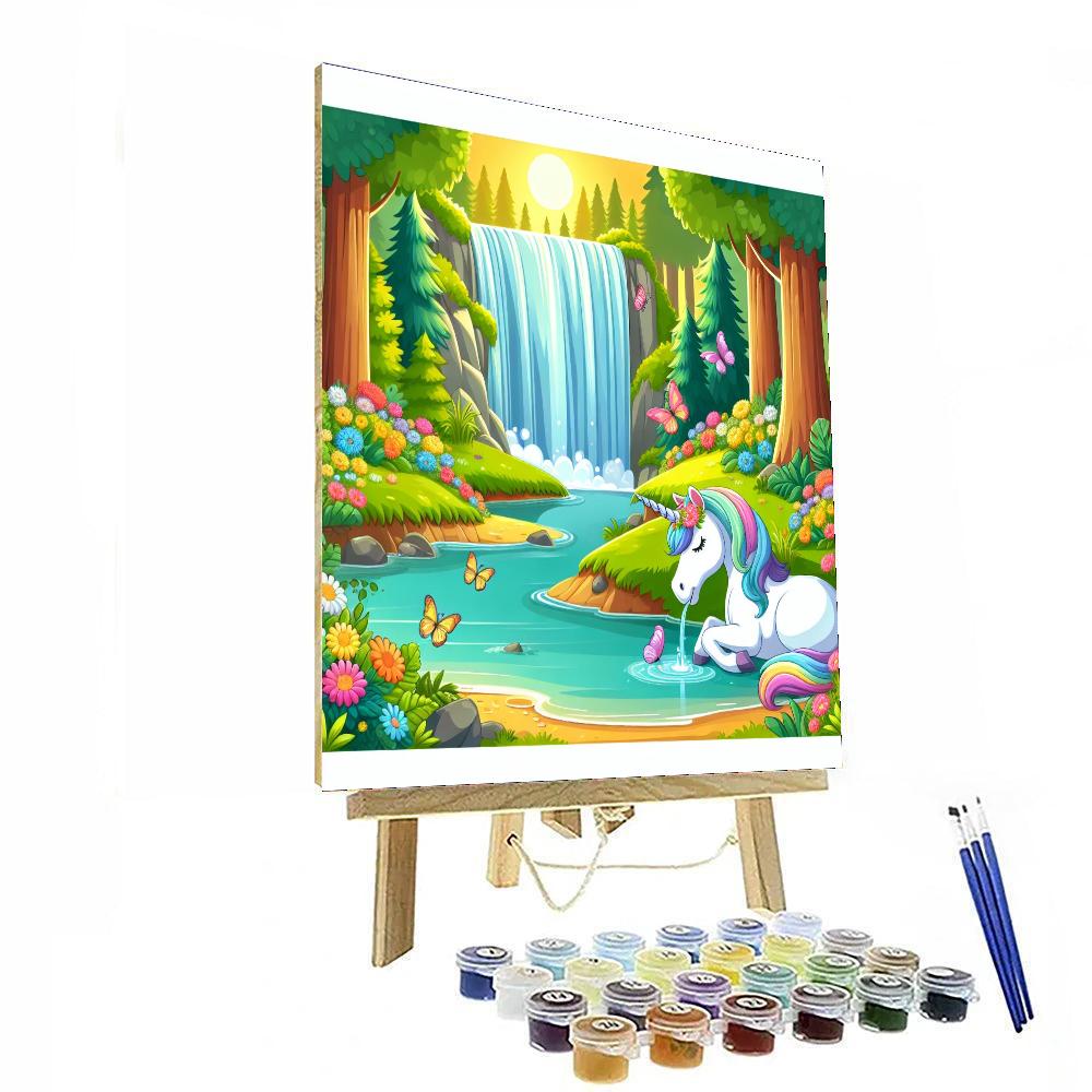 Magical Waterfall Paint By Numbers Art