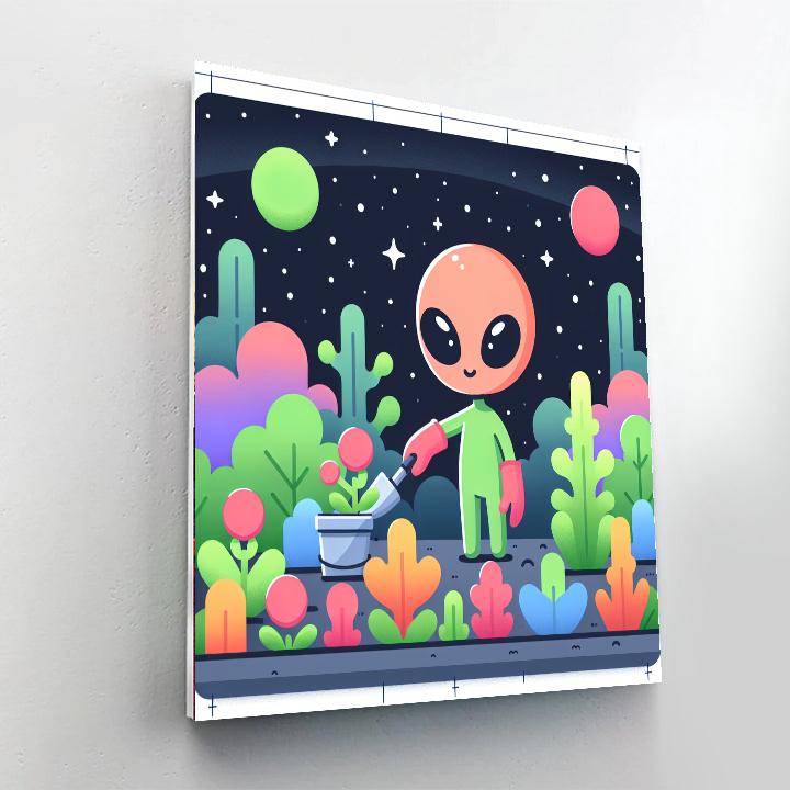 Alien Garden Number Painting