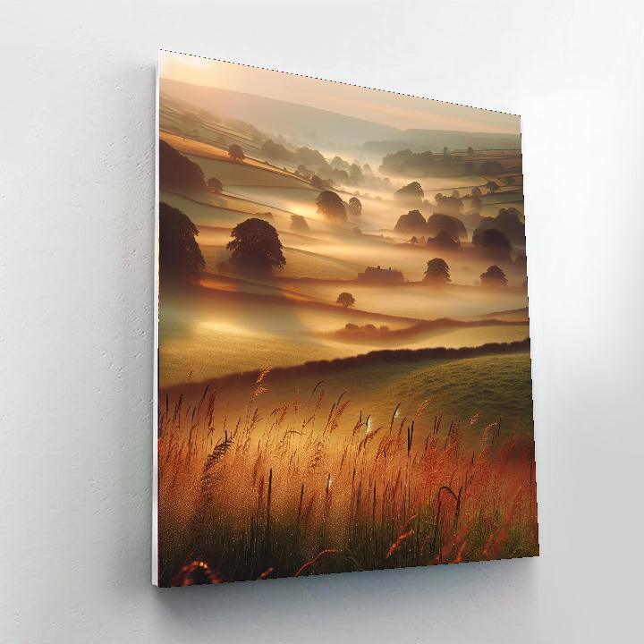 Rustic Countryside Morning DIY Paint By Numbers