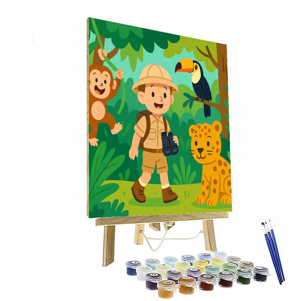 Jungle Explorers Expedition Painting By Numbers Kit