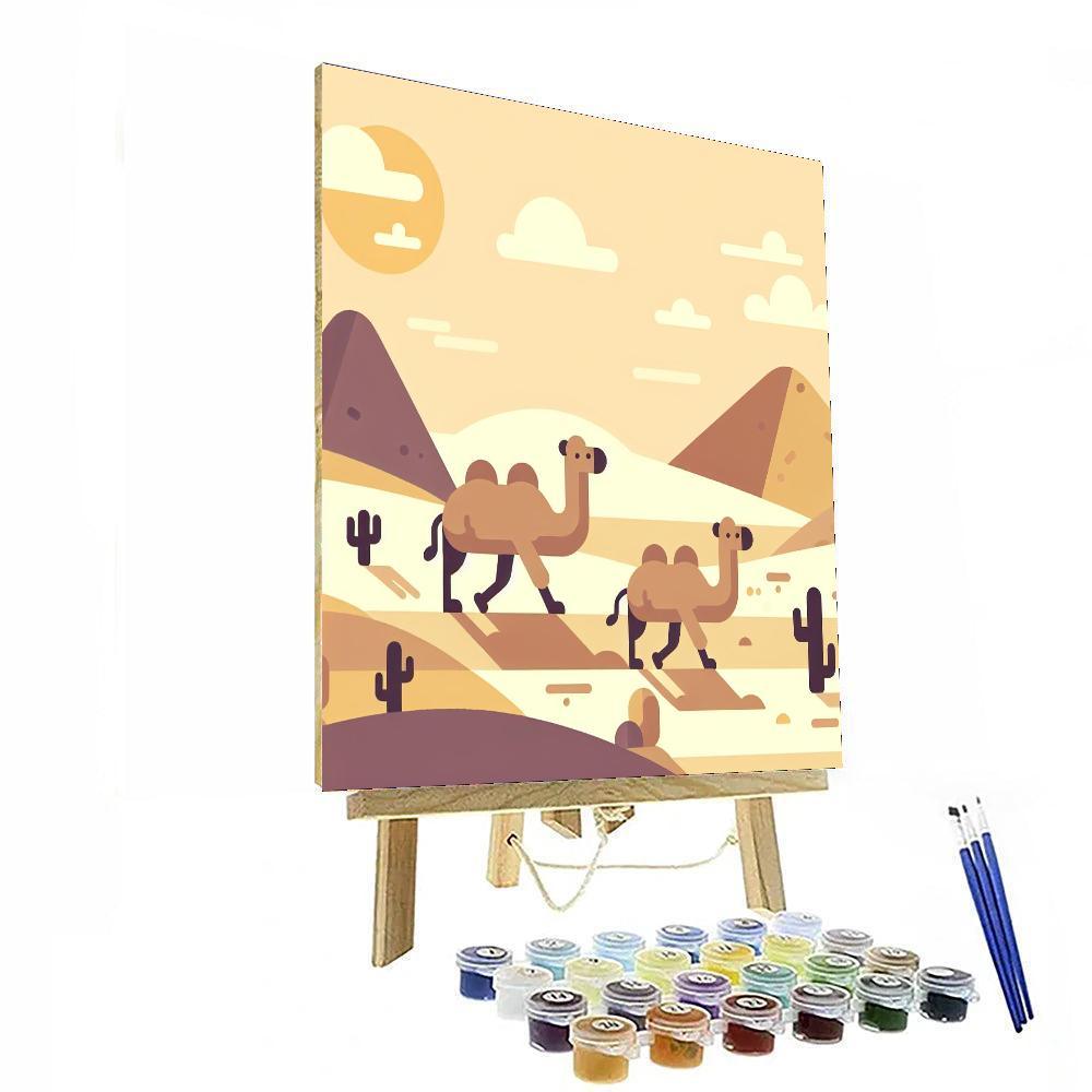 Courageous Camel Caravan Paint By Numbers Kits