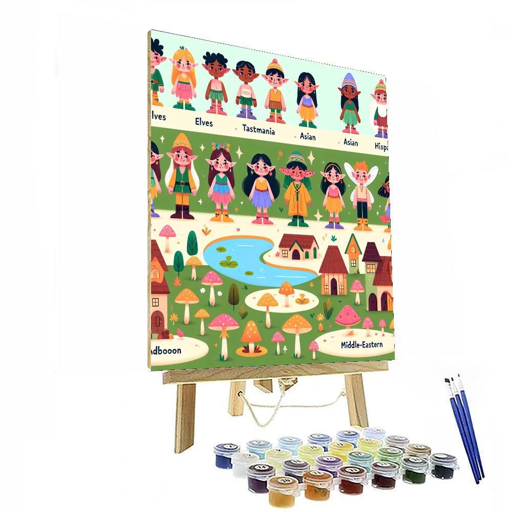 Enchanted Enclave Escape Painting By Numbers Kit